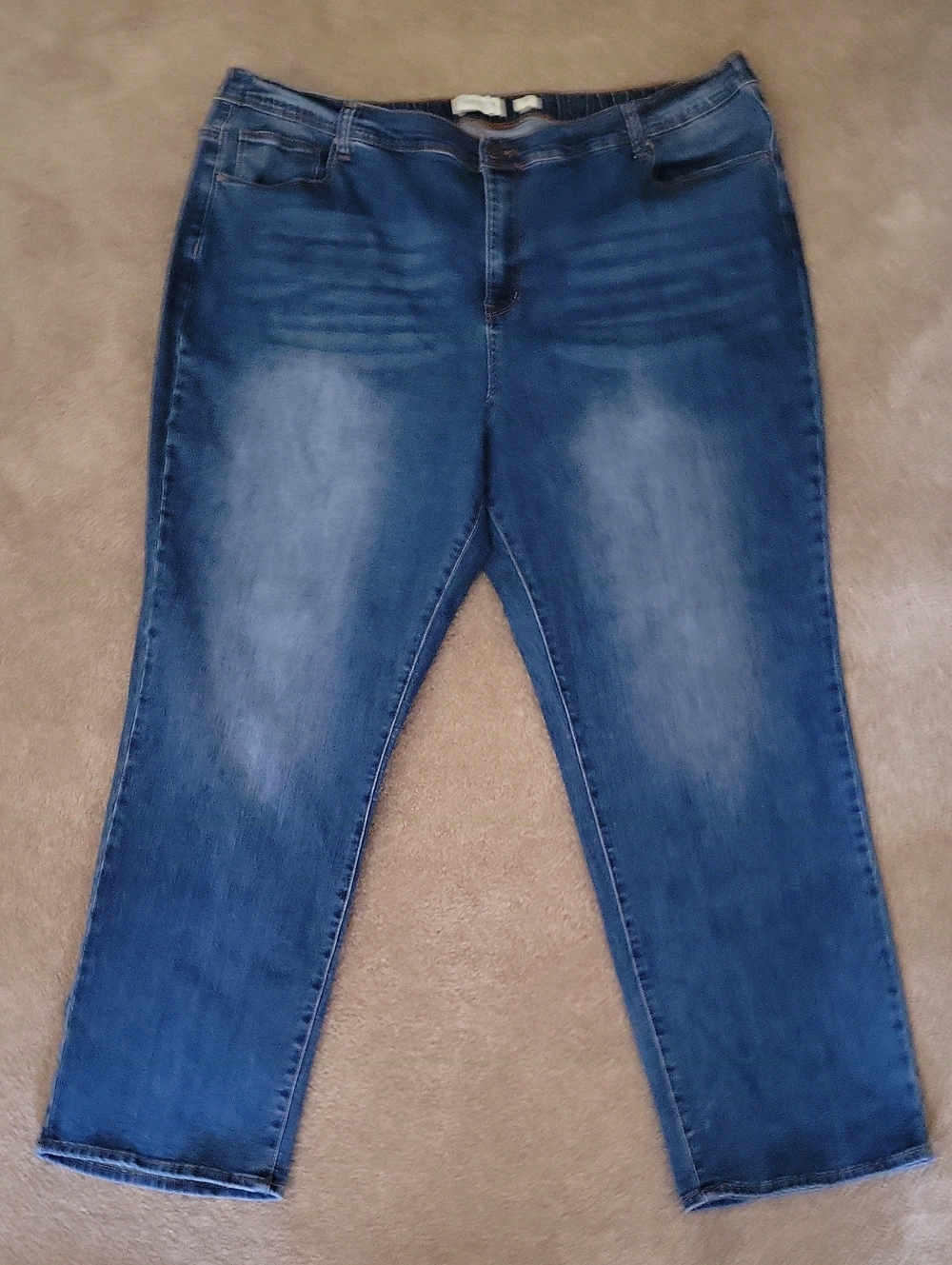 Coldwater Creek Classic Blue 24W Women's Stretch Denim Jeans - Mid Wash